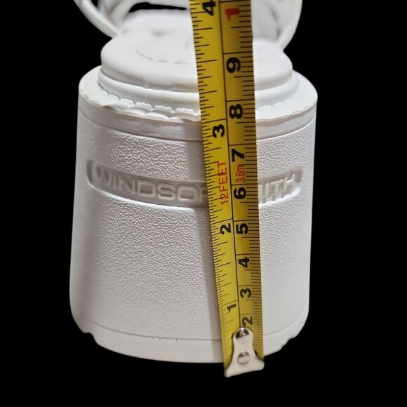 WINDSOR SMITH white leather sandal Platform Size UK7 (US 9) Designer Euro Summer - Picture 3 of 8